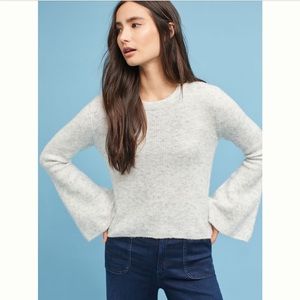Moth by Anthropologie Dixie Bell-sleeve pullover sweater sz L